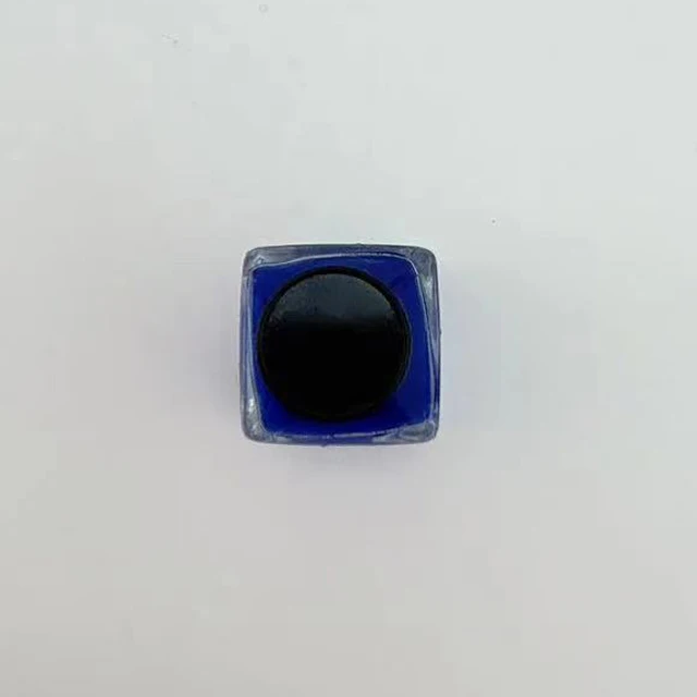 Shanghai Wholesales bottles ink 15 ml Square shape ink glass bottle with phenolic screw Lid