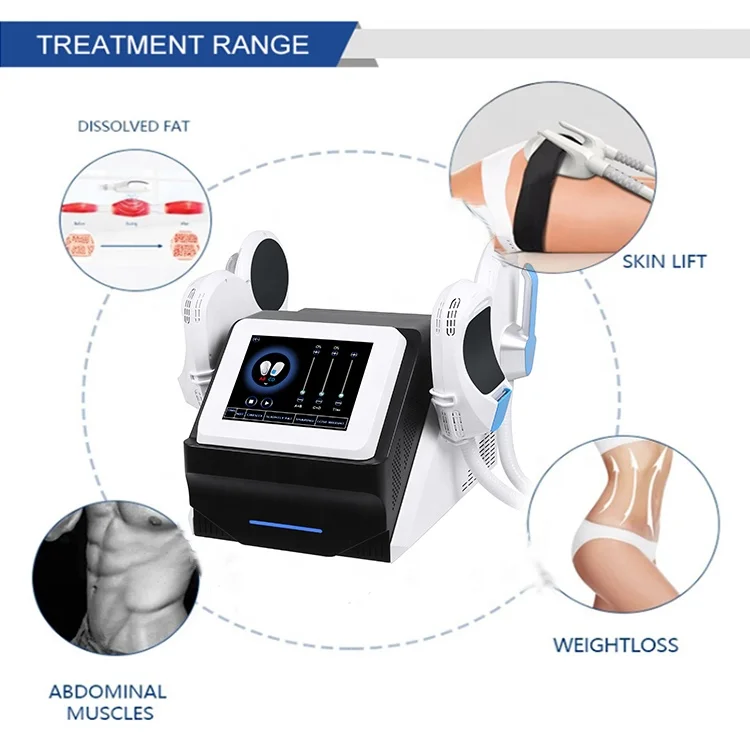 2022 muscle sculpting mini pelvic vacuum  cavitation system neo beauty portable nova rf 4 handles emslim machine