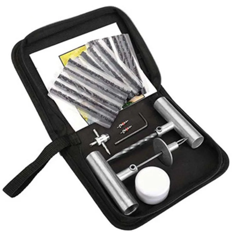 Universal Tire Repair Kit, Heavy Duty 24 Pcs Emergency Tire Plug Kit, for car Motorcycle,Truck, ARB,ATV,Tractor,RV,SUV,Trailer