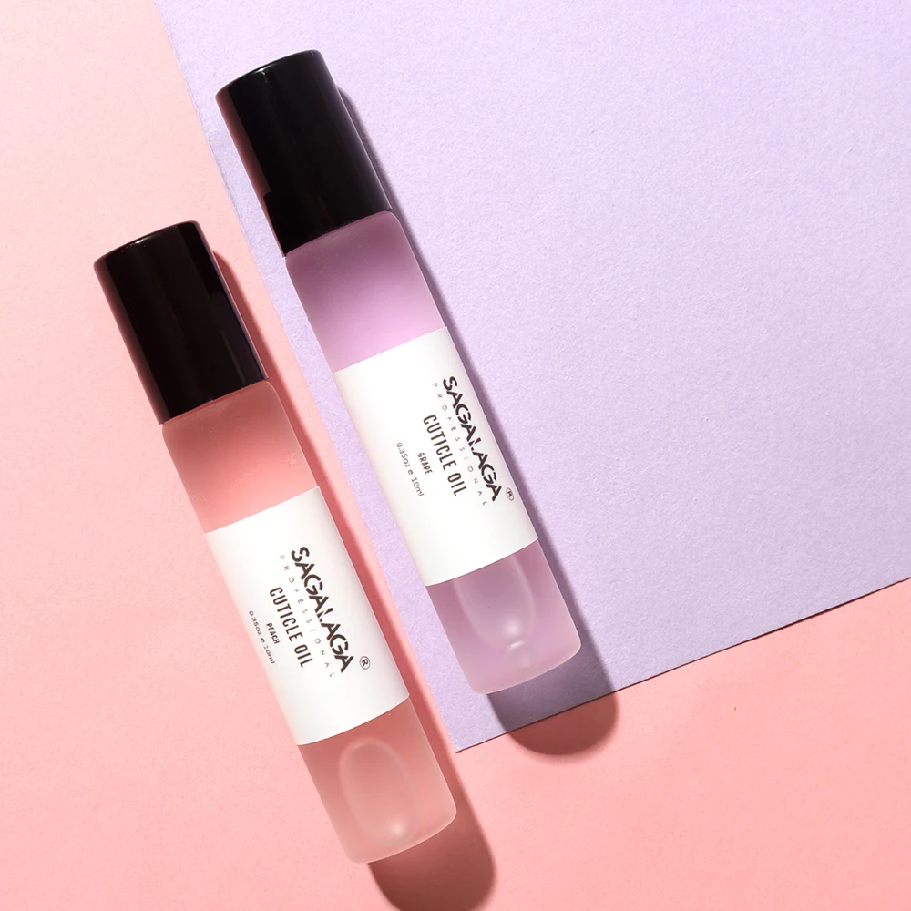 13 Scented Glass Nail Cuticle Oil Bottle With Roller Ball Oem Custom Logo Nail Care Kit Manicure & Pedicure Set Wholesale