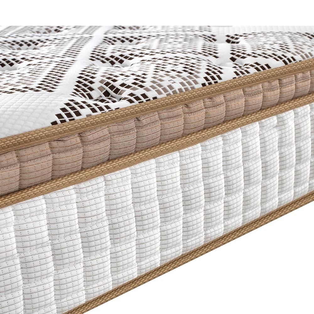 Hot-Selling 8 / 10 / 15 / 20 Inch Extra Soft Deluxe Memory Foam Euro Pillow Top Pocket Spring Coil Mattress Queen Size