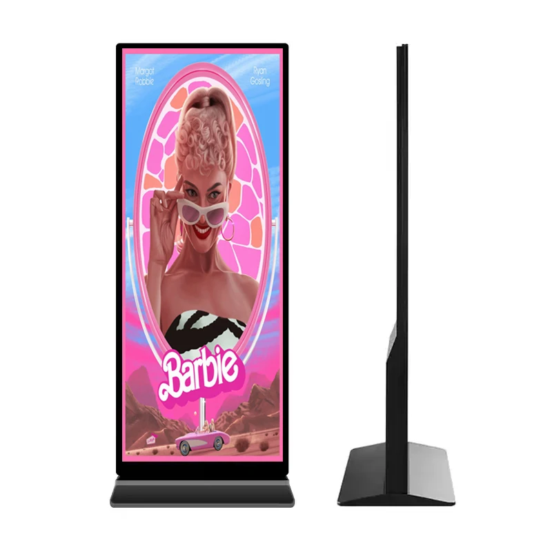 Full Screen Floor Standing Digital Signage 4K Lcd Display Wayfinding Sdk Advertising Kiosk For Shopping Malls