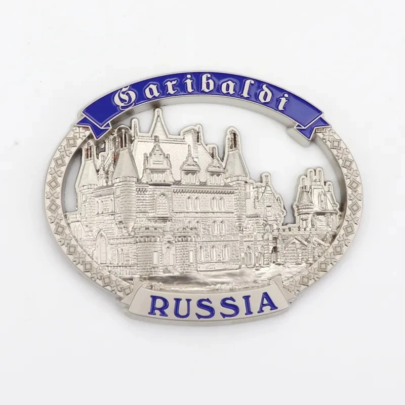 2023 Hot Selling Custom Design Zinc Alloy Die Casting Russia Tourist Souvenir Gift Metal Fridge Magnet