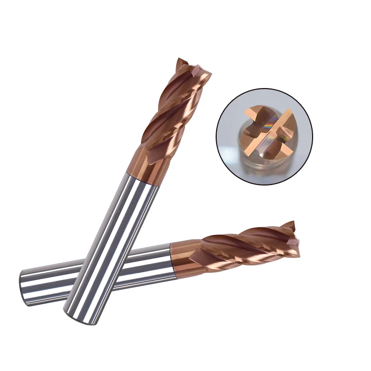 
Tungsten Carbide Steel V Groove Square CNC Engraving Milling Cutter for Stainless Steel 