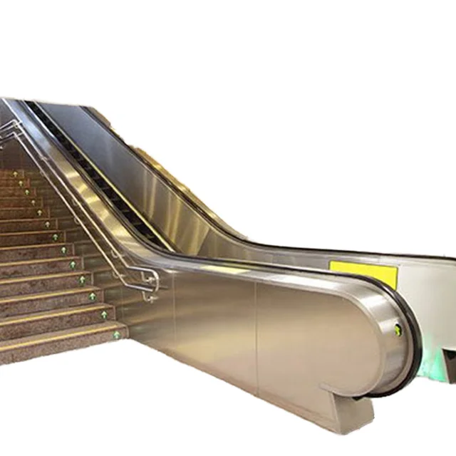 Competitive Price Black Handrail Stainless Steel Balustrade Heavy-Duty Indoor Escalator for Airport Mall Public Transport Use