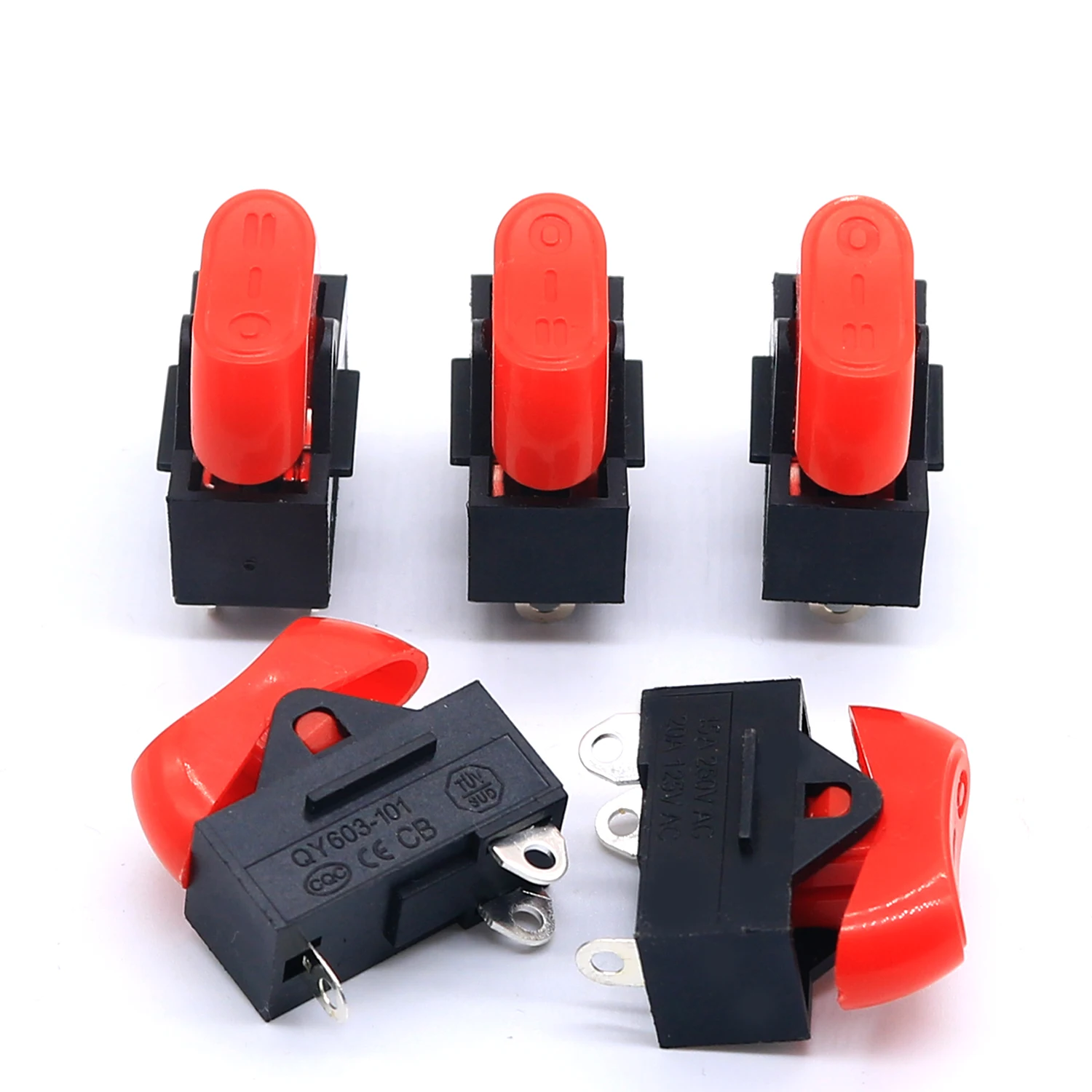 VDE Approval 3 position electrical rocker switch 10A 250V Electrical Rocker Switch for hair dryer