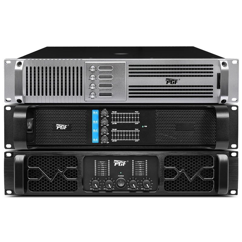 Professional 1200W Class H 4 Channels 8ohm High Powerful Amplifiers Outdoor Speaker Sound Power Amplifier
