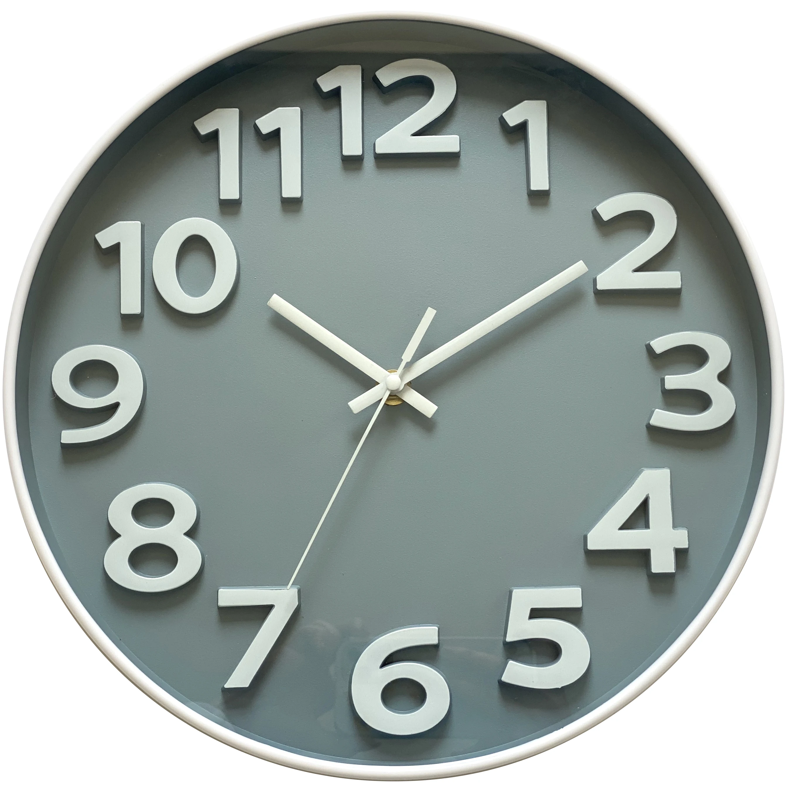 Wall Clock Promotional Manufacturers 12 Inch Hot Sell Custom Quartz Battery Operated Gift Round Cheap Plastic Modern Customized