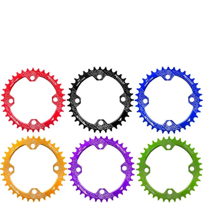 MOTSUV 104mm BCD 32T34T36T Narrow Wide Round Bike Single Plates Bicycle Chainwheel