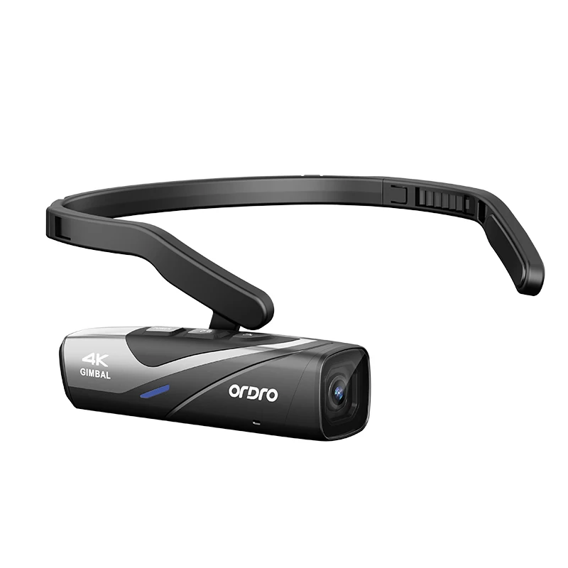 4K/60fps Gimbal Anti-shake Head-mounted Camcorder IPX5 Waterproof Professional Video Camera