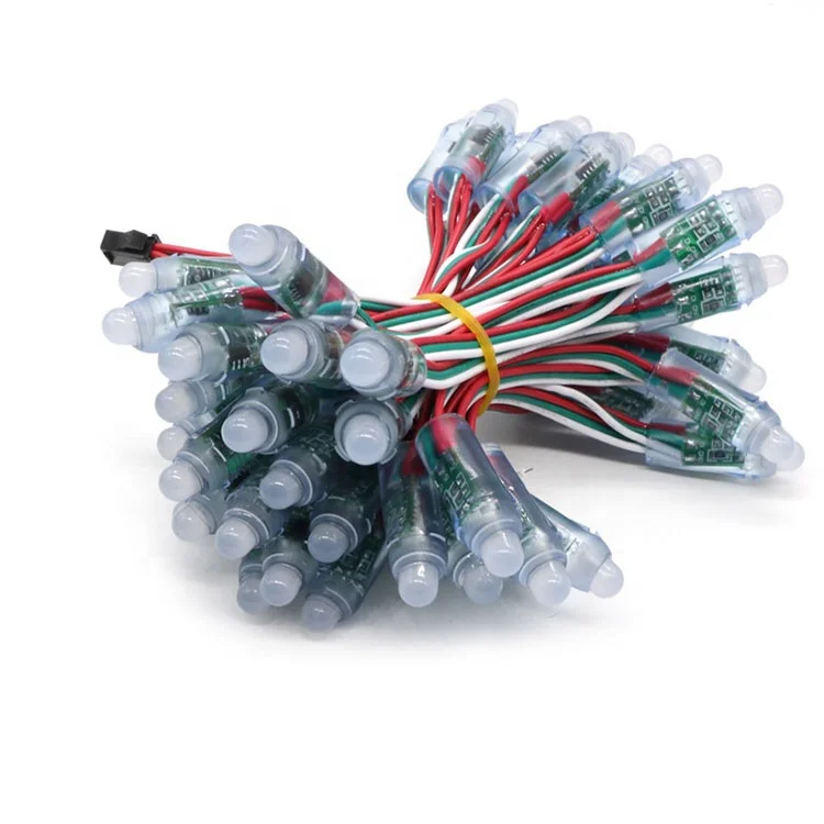 led advertising Round Ucs1903 Ws2811 Led String Light 12mm silicon glue filled 5v led string lights