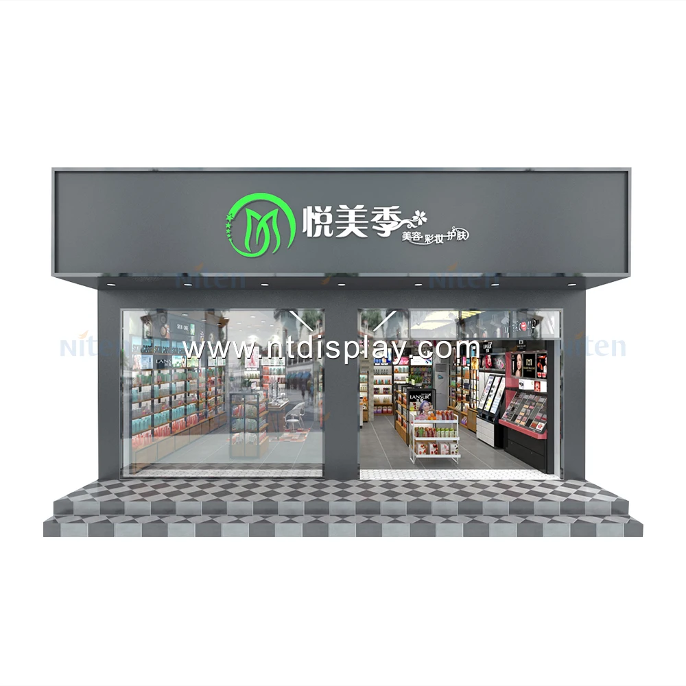Whole store design display stands perfume/cosmetic shop interior design