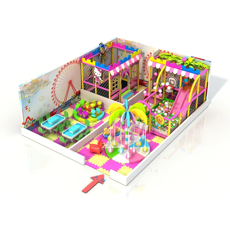 Kids Indoor Playground Equipment Soft Play Baby Room Sand Pool Slide Indoor Playground Equipment for Sell