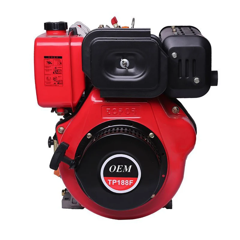 TP188F 10hp Single Cylinder Air Cooled Engine 188f Diesel Engine For Generator Assembly