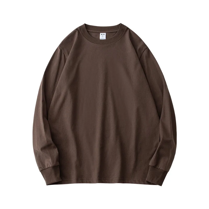 Autumn Winter New Arrival  220g 100% Cotton Plain Woman Sweatshirts Loose Fashion Pullover Plush  Women Crew Neck Sweatshirt