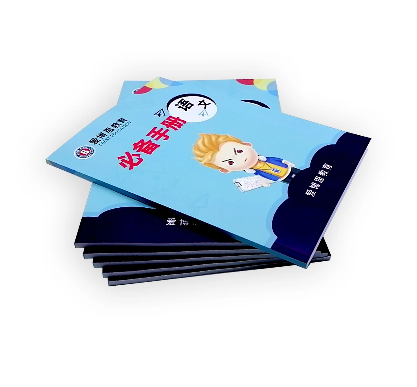 Eco-friendly customized printing glue binding exercise book magazine novel 3d digital printing service