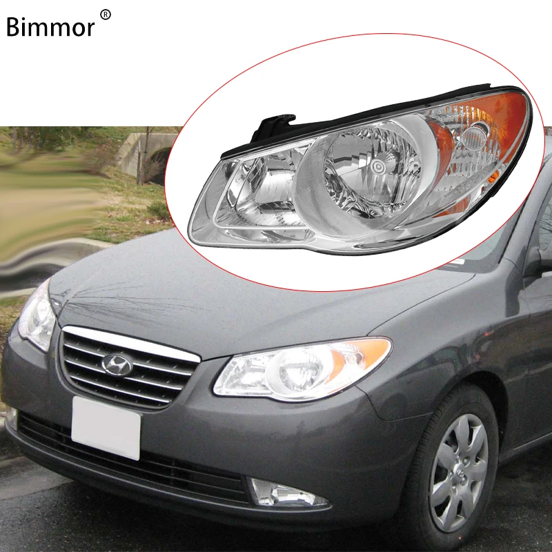 BIMMOR car headlights for Hyundai Elantra USA version headlamp Halogen lamp factory OEM aftermarket replacement