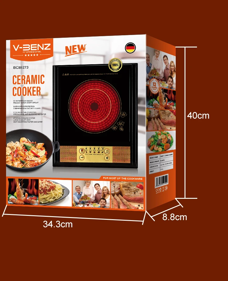 
V-BENZ Hot Sale household Promotion Ultra Slim Touch Control electric induction cooker 