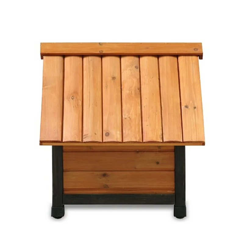 Factory Direct Sale Cheap Dog Cage Wooden Dog House with Dark Frame