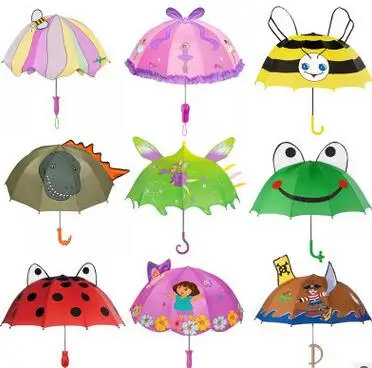 Wholesale Top Quality Customized Cheap Kids Cartoon Rain Umbrella