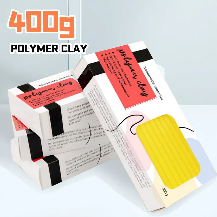 400g Art Craft DIY Children Handmade Non-Toxic Colored Polymer Clay