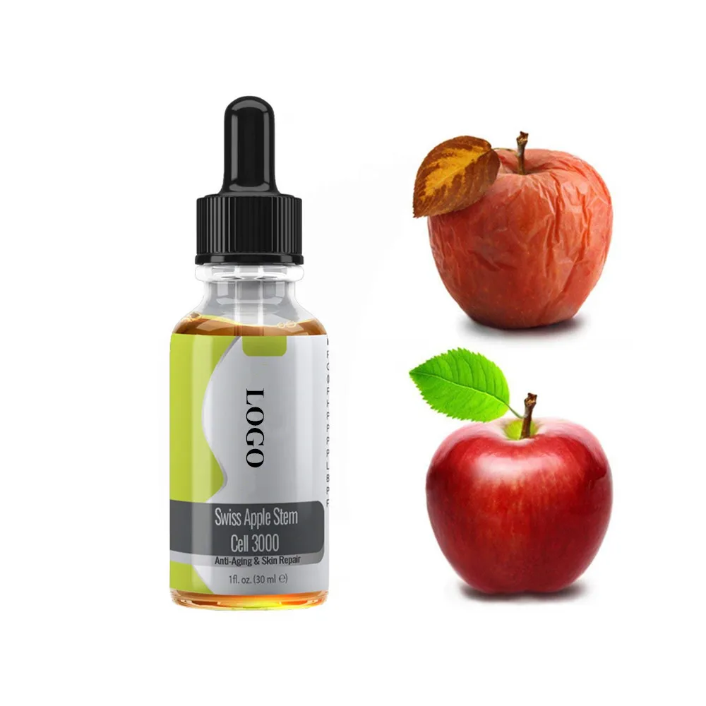 OEM Wholesale Anti Wrinkle Face Care Anti Aging Swiss Apple Stem Cell 3000 Skin Care Serum(new)