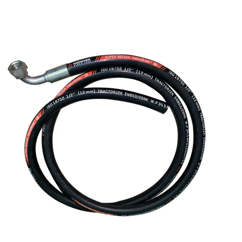 High Quality  flexible hydraulic rubber hose R1 R2 R12 R13 for Mechanical equipment
