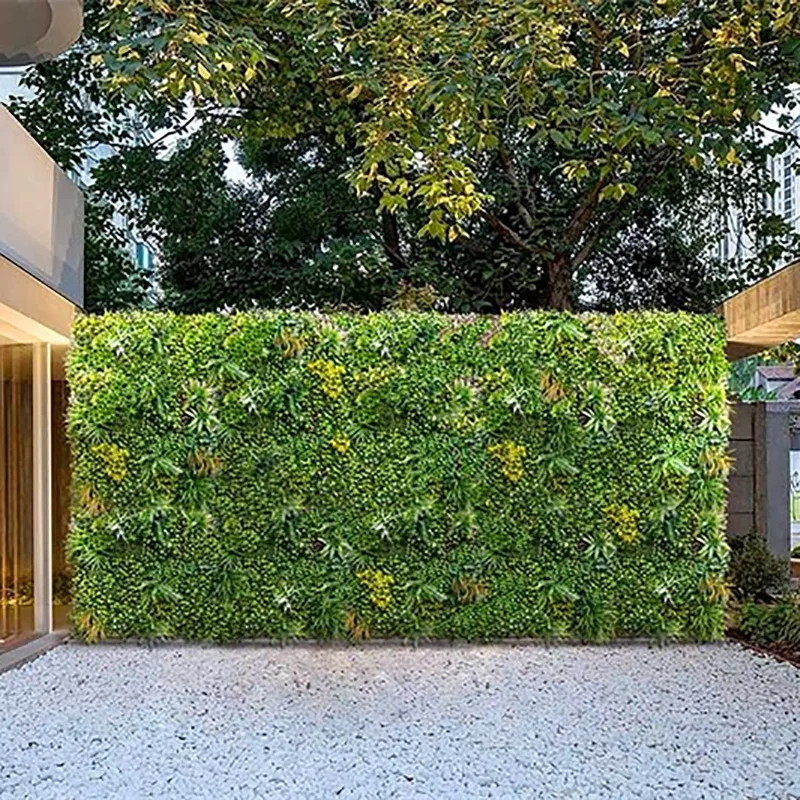 Hot selling artificial grass wall decorative fake leaves artificial plants manufacturer for home decor indoor