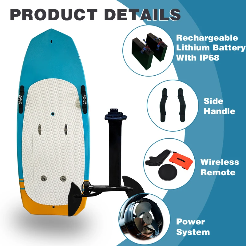 BESTEVE 2024 New Professional Design 168cm Hydrofoil Surfboards For Surfing on the Sea River