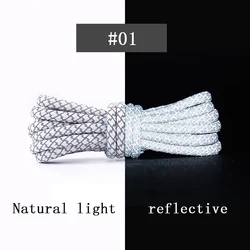 Custom Round Shoelaces Laces Rope String Packaging Sport Bootlaces Reflective Shoe Lace