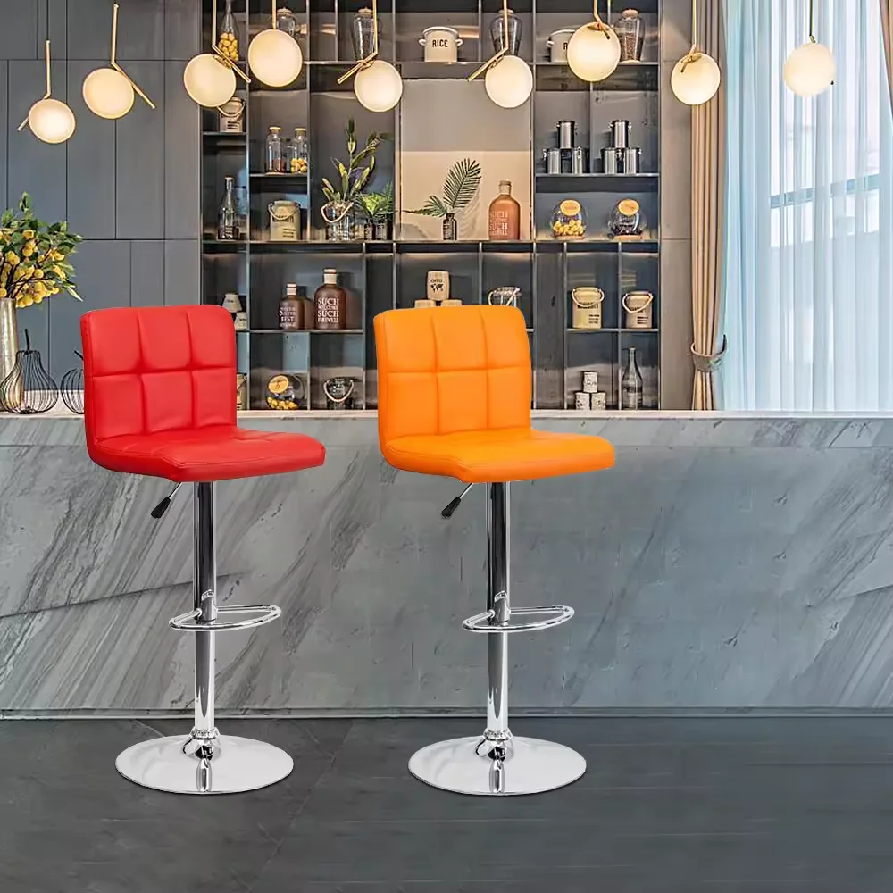 Hot selling low price PU Leather bar chairs hotel club chair furniture adjustable high club bar stools