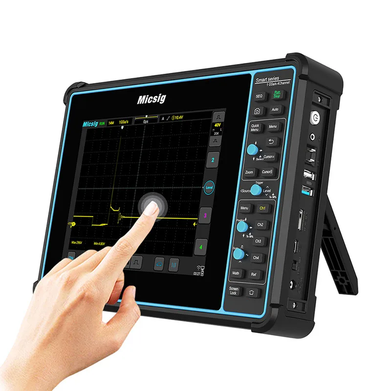 Micsig Digital Automotive Oscilloscope 100MHz 4 Channels Handheld Portable Tablet Osciloscopio With Handbag SATO1004