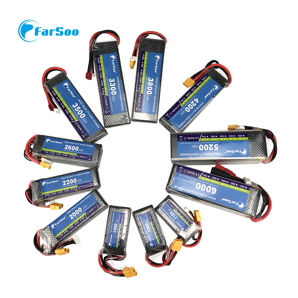 2S 7.4V  Lipo battery  1100mAh 35C 40C For RC Airplane Drone Helicopter Car 2S Lithium Battery