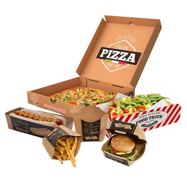 High Quality Disposable burger Boxes Burger Paper Holder,Paper Food Tray