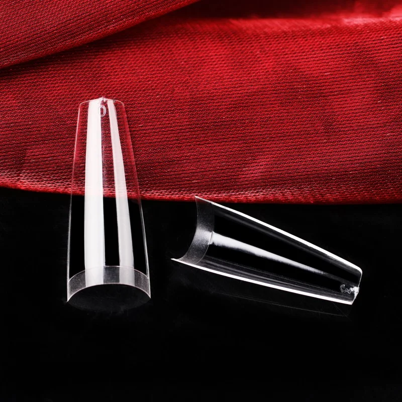 Nadeco  Artificial finger  False Nail Tips French Coffin  Nail Tips HALF COVER FOR SALON
