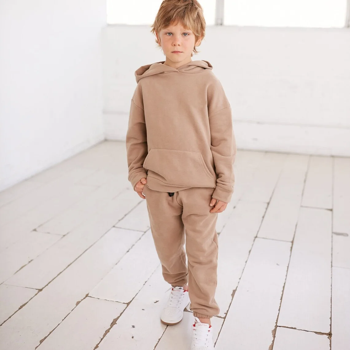 Wholesale Kids Custom Hoodie Jogger Set Children clothes 2021 Fall Winter Sets For Baby Boys