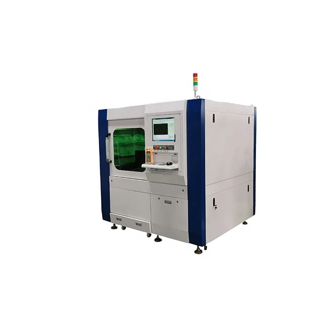 2021 hot sale whole cover mini small  gold silver metal  high precision 1000w fiber laser cutting machine ST6080