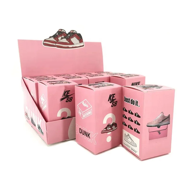 Hot Sell DUNK  Sneakers Blind Box Tide Play Mystery Key Chain Series Mini Shoes Surprise Boxes PVC Keychain Blind Box