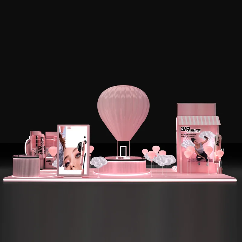 Retail shop Makeup Stand Cosmetic Holder Display Rack Lipsticks Shelf For Showcase