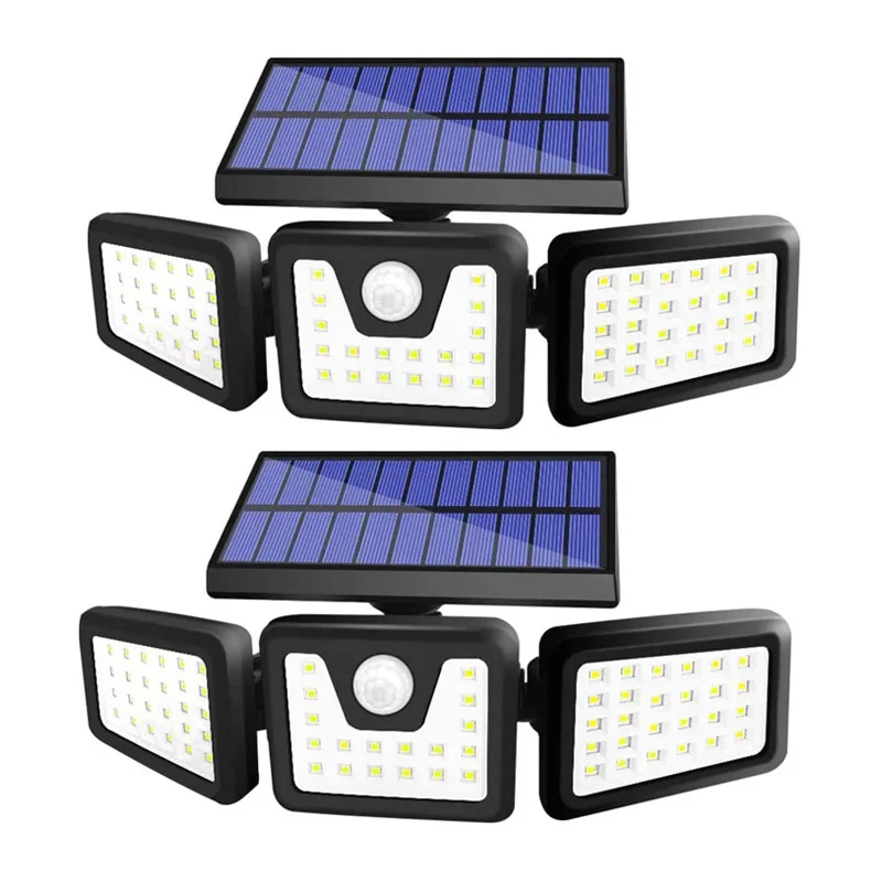 IP65 waterproof 3 head 70led lumiere lampe solaire exterieur jardin solar sunlight garden light