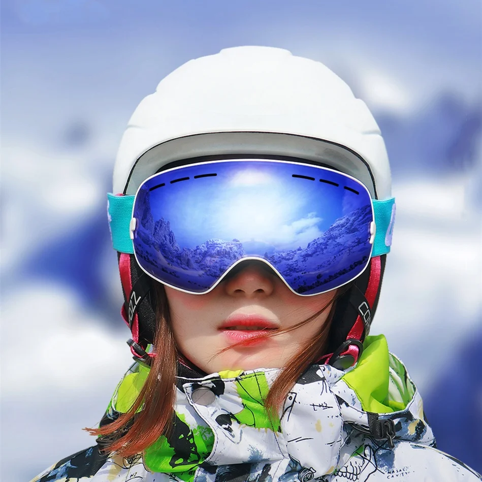 Ski Snowboard Goggles UV400 Spherical Mask Glasses Skiing Men Women Big Vision Profession Snow Ski Eyewear Sci Googles