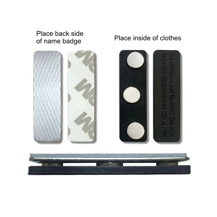 ISO Manufacturer Wholesale Low Price Custom 33x13 45*13 Magnetic ID Name Tag Kit Name Badge With Magnetic Holder