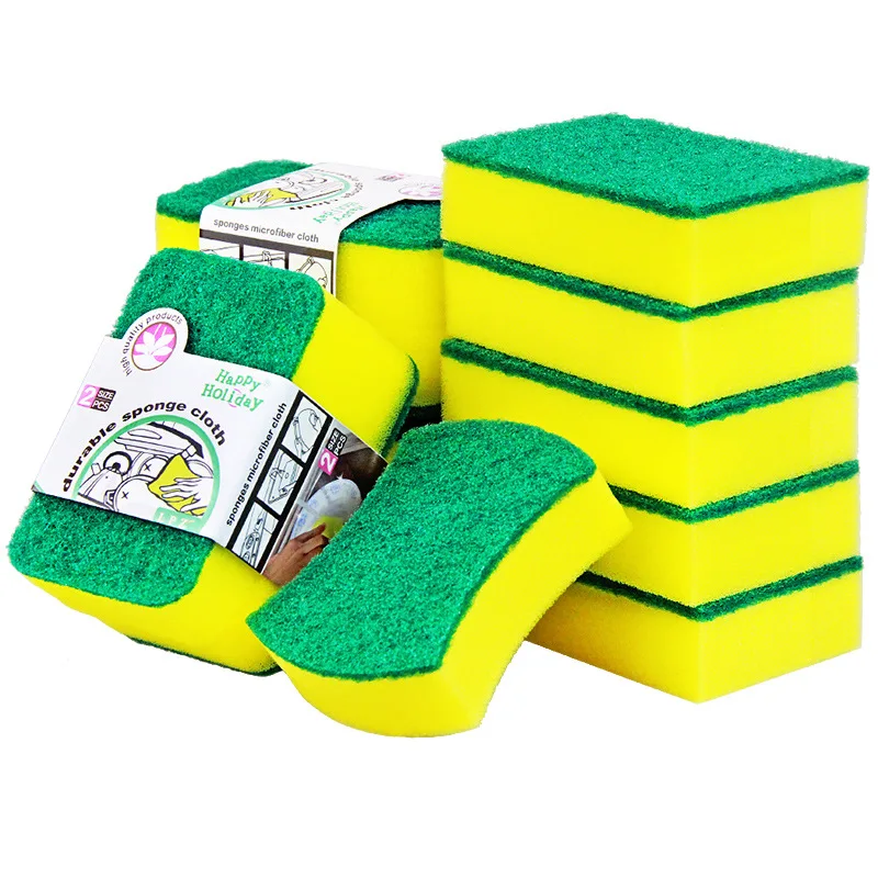 Dish sponge cleaning cloth Kitchen supplies Dishwashing cloth Household cleaning cloth rag emery magic wipe