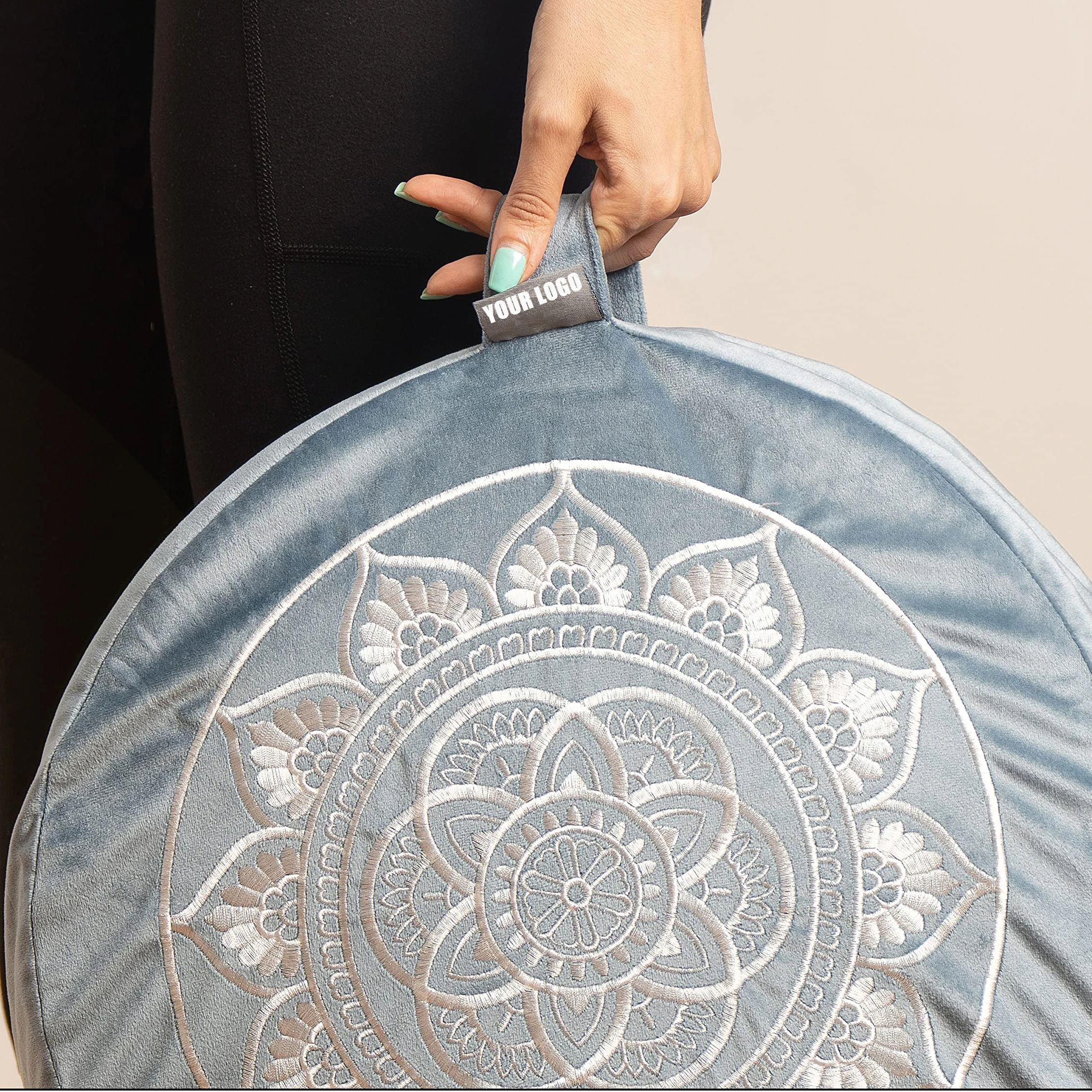 Premium Yoga Buckwheat Bolster Meditation Cushion Comfortable Floor Pillow Traditional Meditation Cushion Pillow
