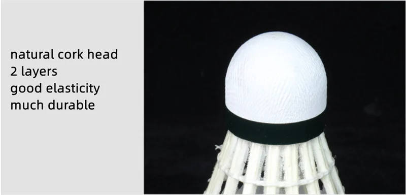 12Pcs/lot  Badminton Goose Feather Shuttlecock  Durable Badminton Ball for Training Exercise tournament competition