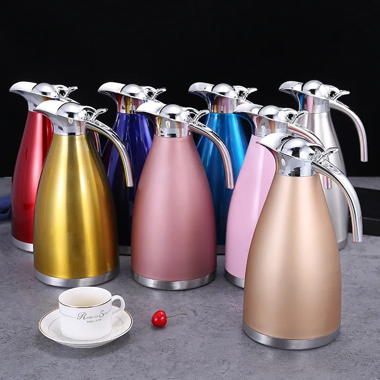 
Wholesale customizable high quality 1.5L 2.0L double wall vacuum stainless steel thermos flask with removable lid 