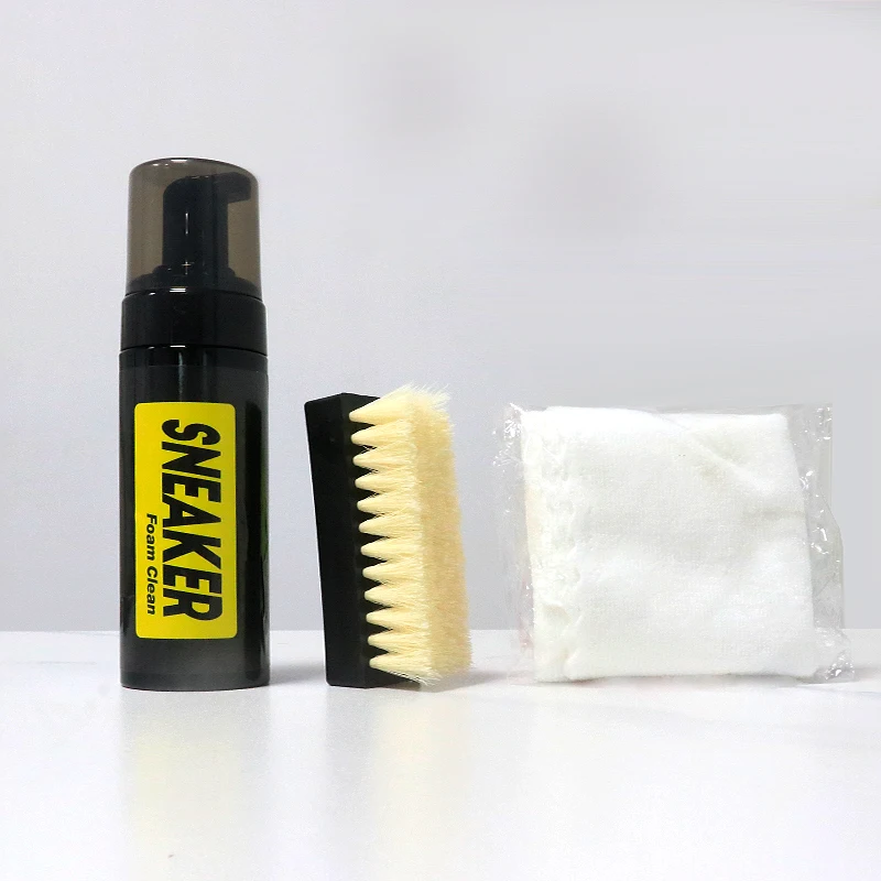 Shoe Cleaner Kit for Sneaker, Water-Free Foam Sneaker Cleaner 5.3Oz with Shoe Brush and Shoe Cloth,Work on Most Shoes