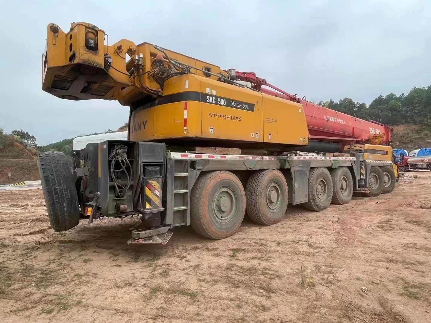 Used Truck Crane 350T Lifting CapacitySecond Hand SANY STC3500