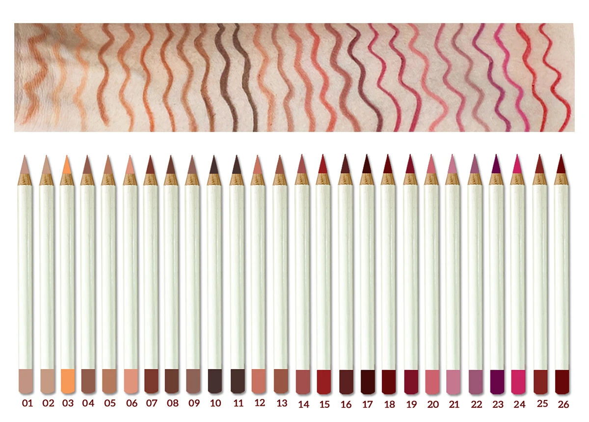26 colors makeup waterproof lip liner cream lip pencil private label lip liner