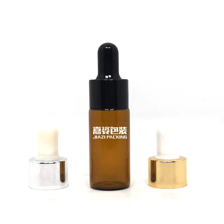 1ml 2ml 3ml Serum Vials Perfume 5ml 30ml Amber Vial With Dropper Mini Glass Tube Essential Oil Bottle